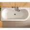 Voľne stojaca vaňa nástenná Avita A-Line 160L + sifón klik-klak zlatá,8
