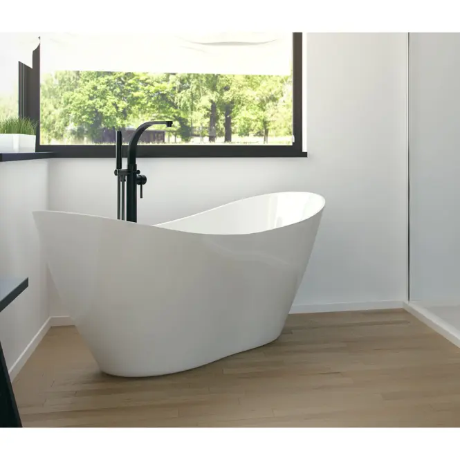 Voľne stojaca vaňa Viya 170/72 + sifón klik-klak chróm,5