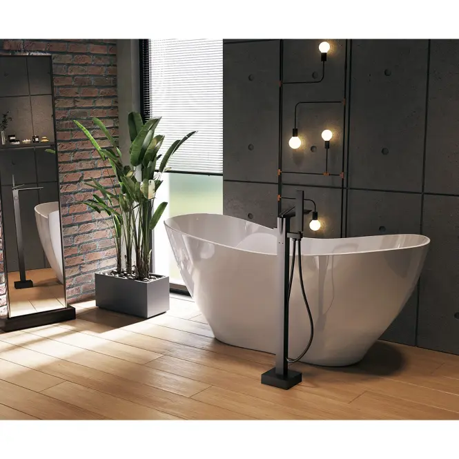 Voľne stojaca vaňa Viya 170/72 + sifón klik-klak chróm,7