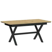 Stôl X 160-200x90 artisan/čierna