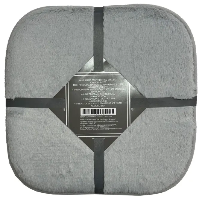 Komplet podsedákov TZ4031902 40x40 cm (2 ks) strieborná