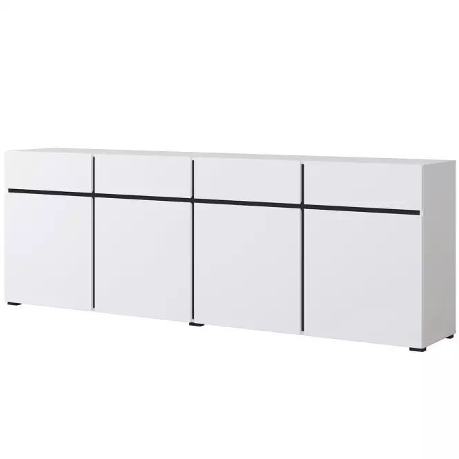 Komoda Cross4d4s biely/Čierna,3