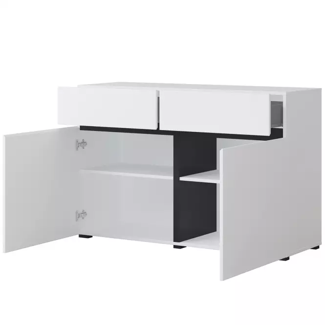 Komoda Cross2d2s biely/Čierna,3