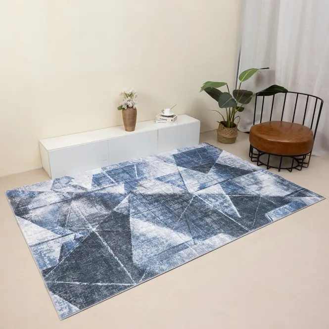 Koberec Chenile Print Rug 0,8/1,5 RS2447PT-1 modrá