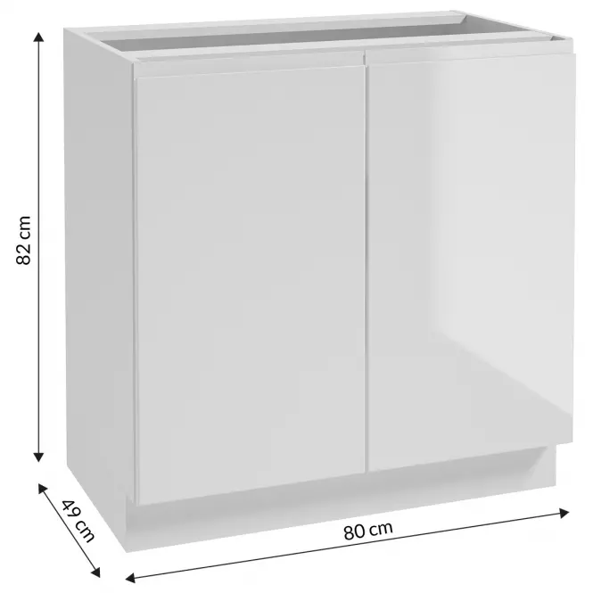 Kuchynská skrinka Paro D80 biela,2