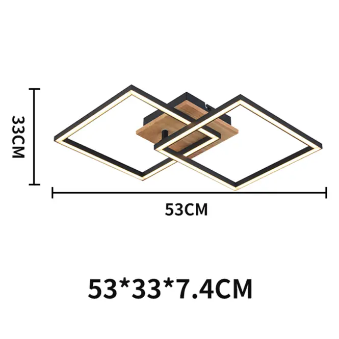 Stropné svietidlo  Alma 2K WOOD AC-AL2KWOL 20W PL2