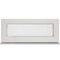 Komínová mriežka biela bez žalúzií 10.5X25 4F11250W