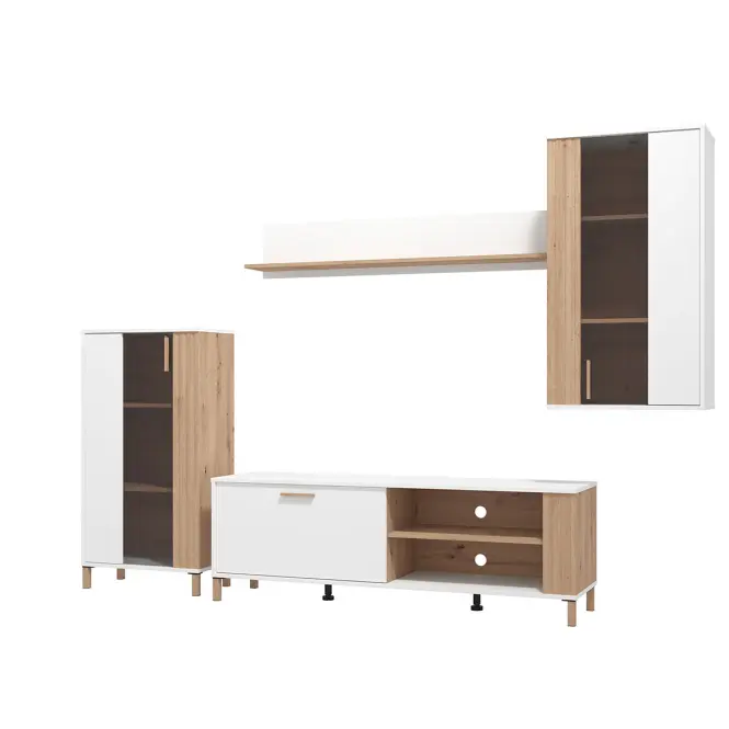 Obývacia Stena Bestia Artisan/Biela 11013735,6