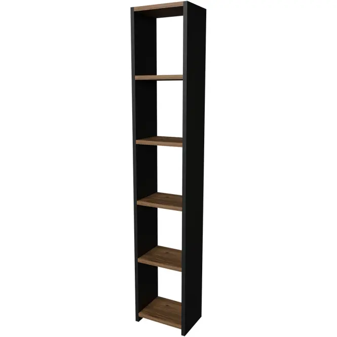 Regál FD-6LCBBS-071 antracit/prírodné,3