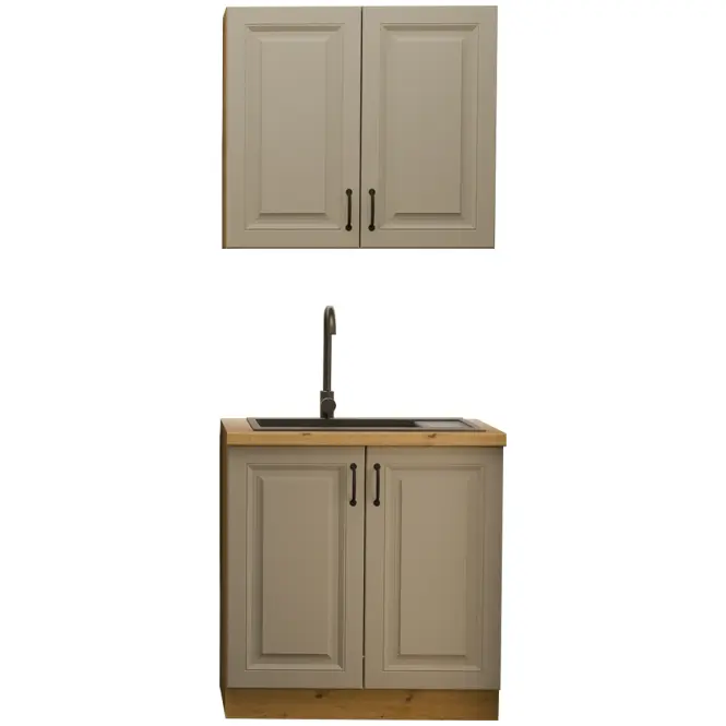 Kuchynská linka Stilo Clay Grey/Artisan 80cm bez pracovnej dosky,2