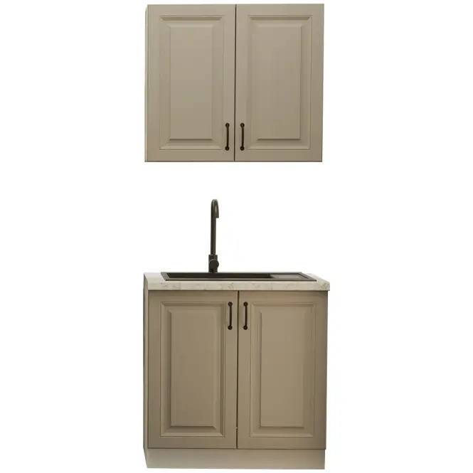 Kuchynská Linka Stilo Clay grey/biela 80cm bez pracovnej dosky