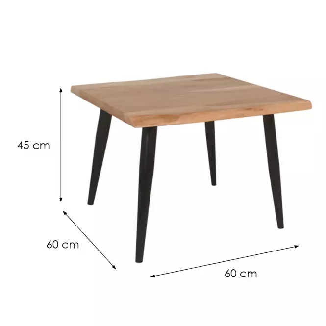 Konferenčný stolík Hector 60 9498 Prírodná/Čierna,2
