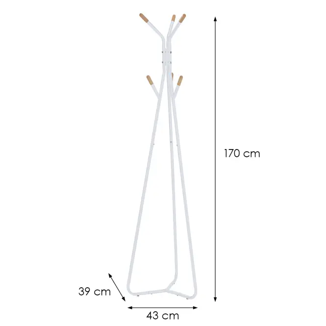 Vešiak Gc6741 biela/prírodná,2