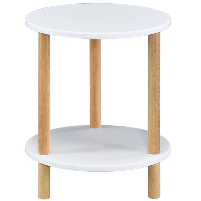 Konferenčný Stolík Gc7405 35x35x43 Biela/Prírodná