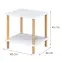 Konferenčný Stolík Gc7404 40x40x45 Biela/Prírodná,2
