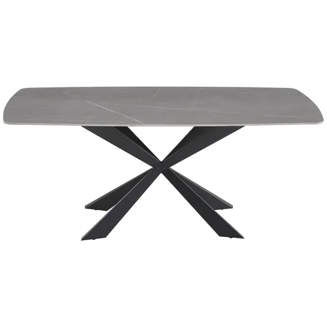 Stôl Camilius Cross 9954 keramický/čierny