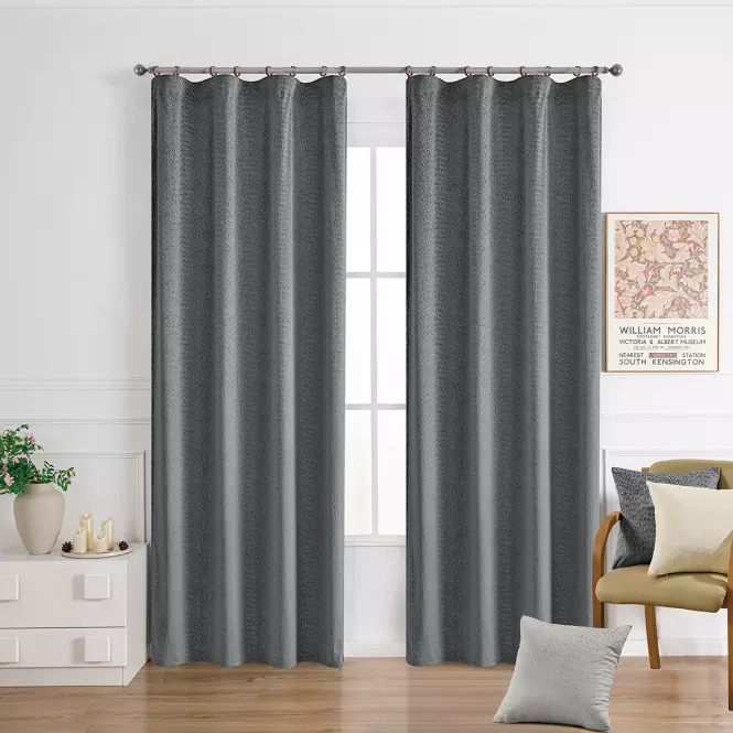 Záves na páske EMMA VET447/4/210GSM 140x250 cm  sivý