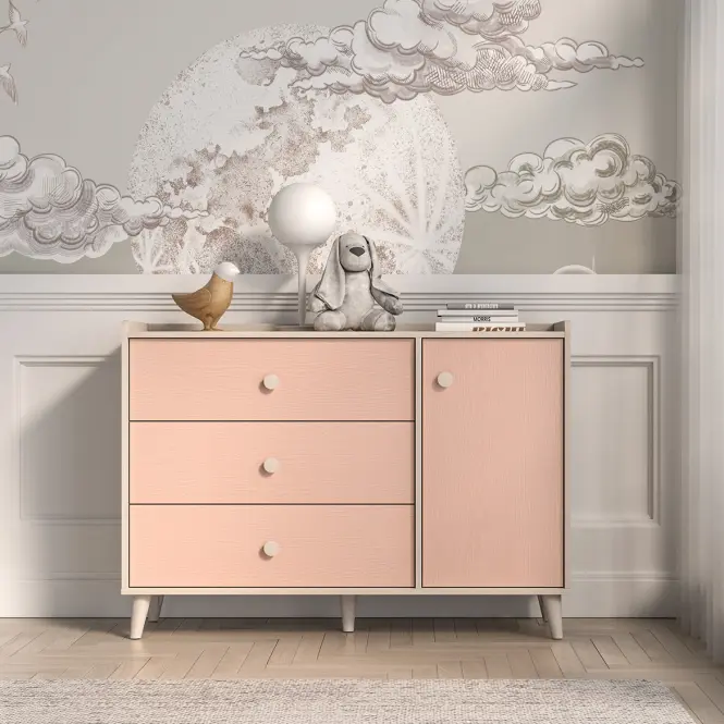 Komoda Mevel 05 Púštny Piesok/Millenial Pink,5