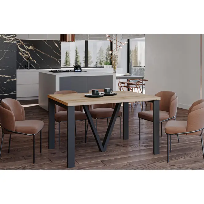 Rozkladací stôl 130-405 cm Titan dub evoke