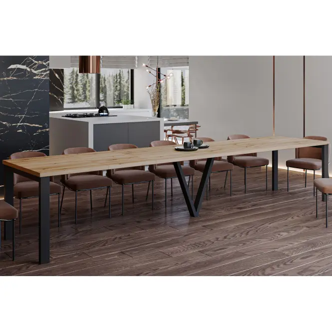 Rozkladací stôl 130-405 cm Titan dub evoke