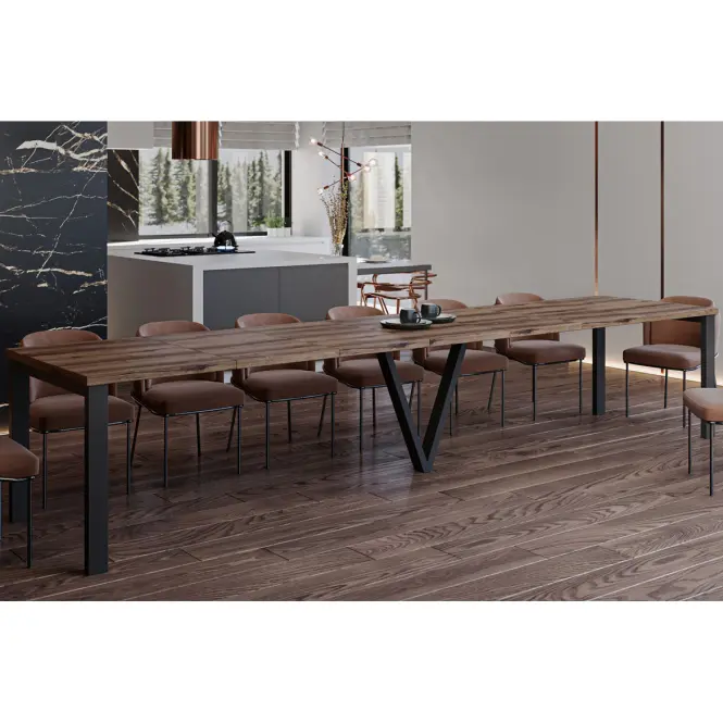 Rozkladací stôl 130-405 cm Titan dub Monastery