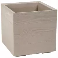 Kvetináč  KARO ECO COFFEE 40x40 wood - latte