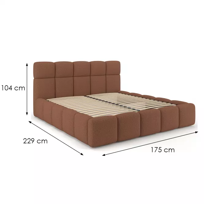 Posteľ Fluffy 140/200 Quelle 54 hrdzavá