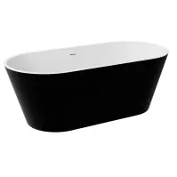 Voľne stojaca vaňa Deeva B&W 150/75 + sifón chróm