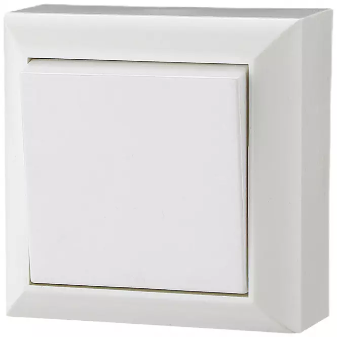 Zvončekový spínač IP20 GAO white 20453