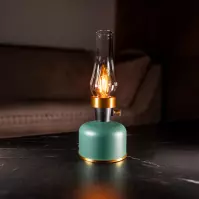 Stolová lampa OLIA USB IP44 green