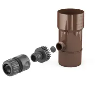 Zberač dažďovej vody 90mm hnedý
