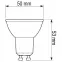 Žiarovka LED GU10 6W 830 580LM FR 120D BK 3000,4