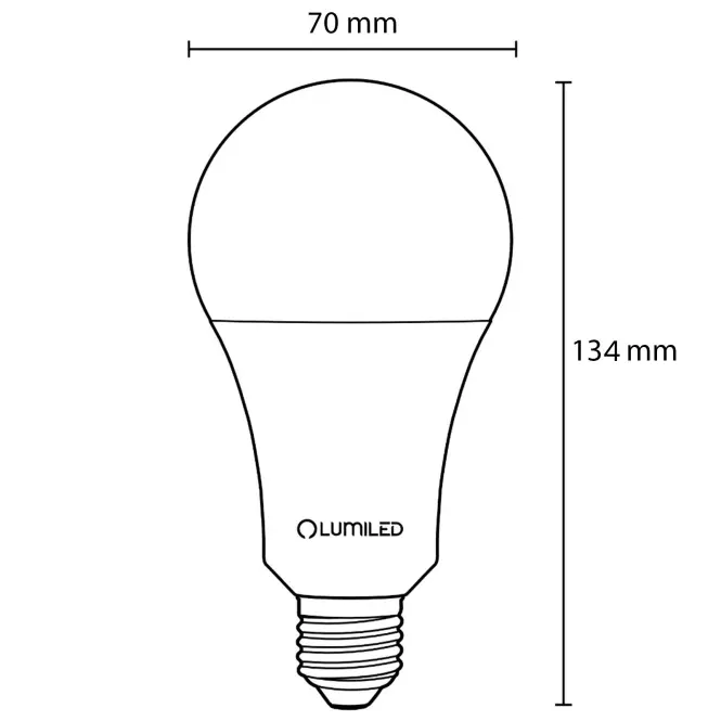 Žiarovka LED A70 18W 150W E27 2421LM 4000K