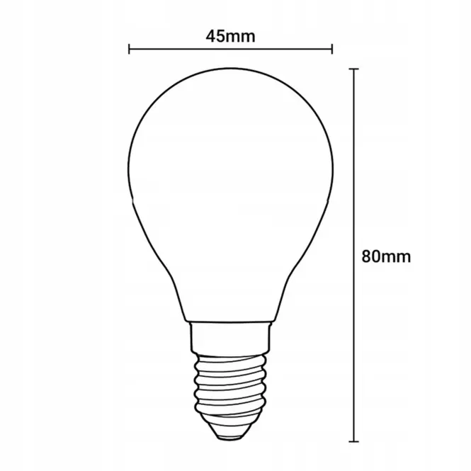 Žiarovka LED  FIL FR 7W E14 806LM 4000K