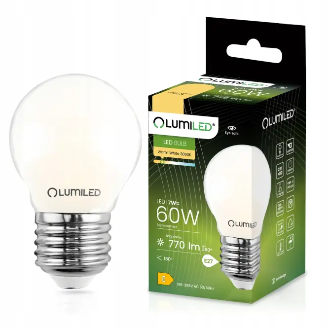 Žiarovka LED  FIL FR 7W E27 806LM 3000K