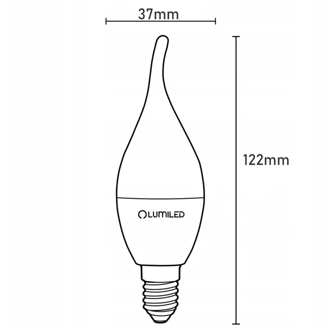 Žiarovka LED sviečka 5W E14 470LM CB plameň,4