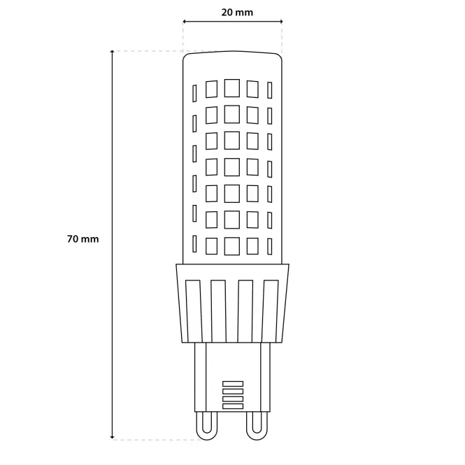 Žiarovka G9 ceramic2835 86D 10W 970LM CB