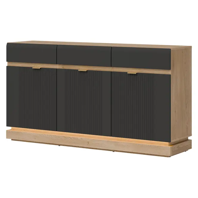 Komoda Milton ML03 dub crem torro antracit