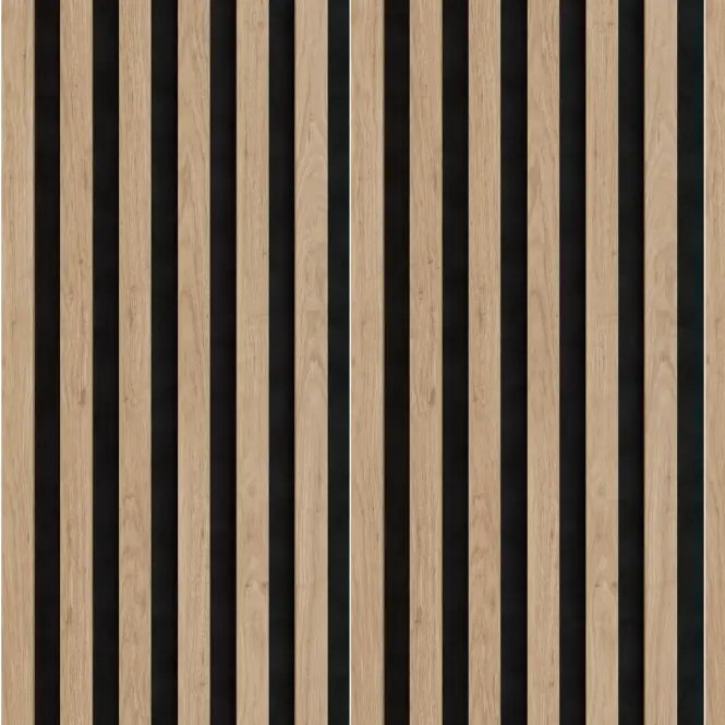 Akustické panely lamelové na plsti Dub Saragossa 30x265 cm