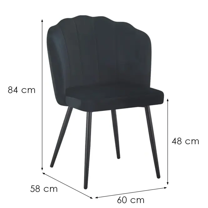 Stolička Robin 12330 čierna