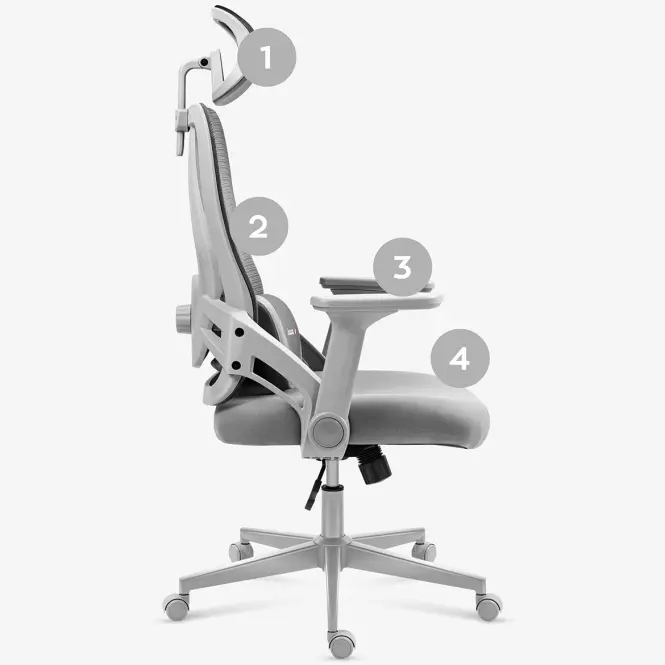 Kreslo Pre Hráča Huzaro Combat 2.7 Grey