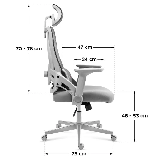 Kreslo Pre Hráča Huzaro Combat 2.7 Grey