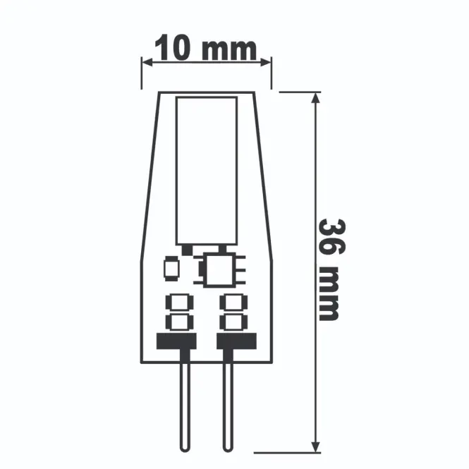 Žiarovka LED 3W 3000K 830 G4 330lm COB 12V LUMILED
