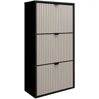 Skrinka na topánky Laro I Stojaci Čierna/Kašmír/ Čierna