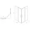 Sprchový kút Atlas 90x90x210 black,3