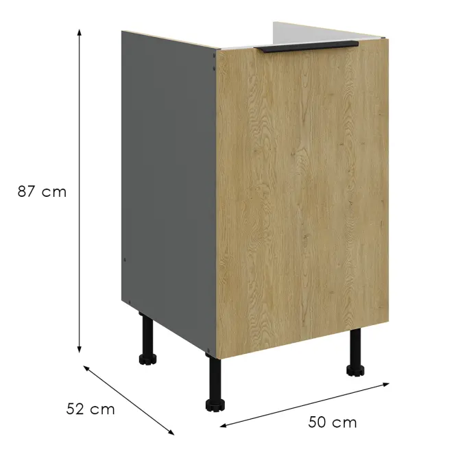 Kuchynská skrinka Cremona Ant 50zl 1f Bb