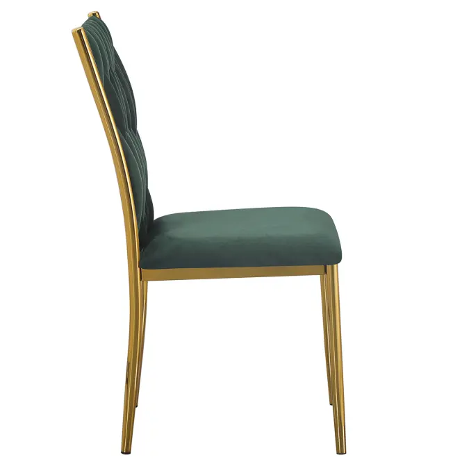 Stolička Glamour 12510 zelená/zlatý