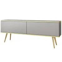 TV stolík Oro 135 Sivá+ Čierne nohy