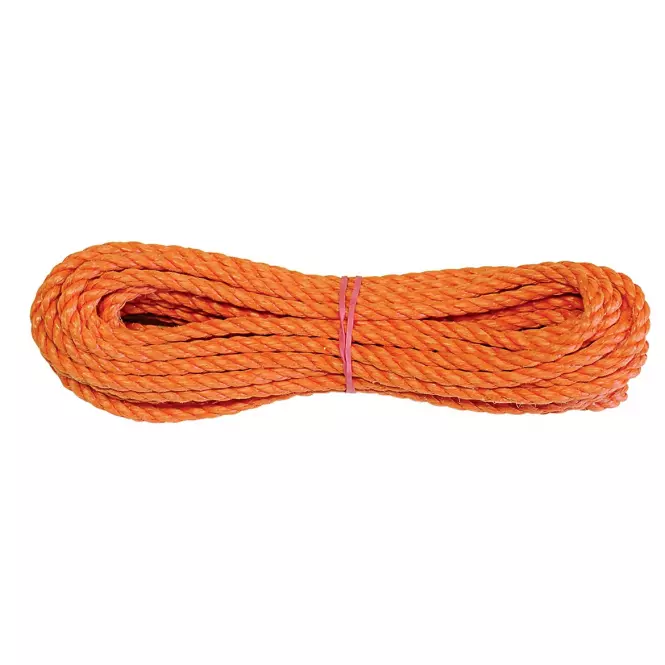 Lano PP, skrútené, oranžové 8 mm, kotúč