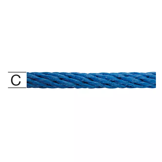 Polypropylén Lano Pletené Modra – Priemer 14 mm - Tovar na Mieru